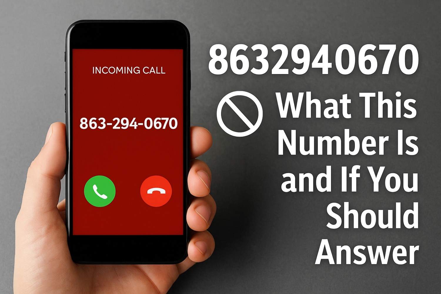 8632940670 What This Number Is and If You Should Answer