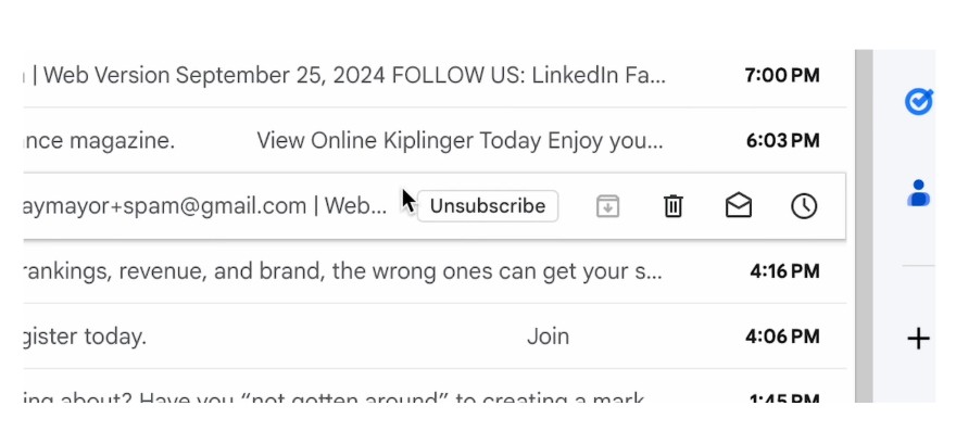 Manually Unsubscribe from Each Email