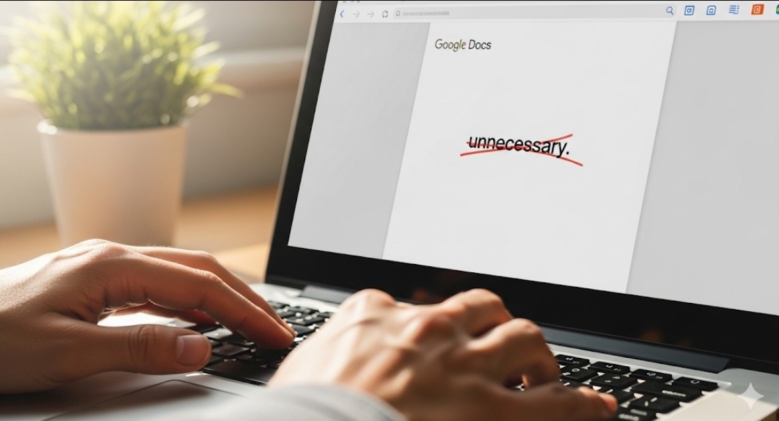 Strikethrough in Google Docs Creative Uses