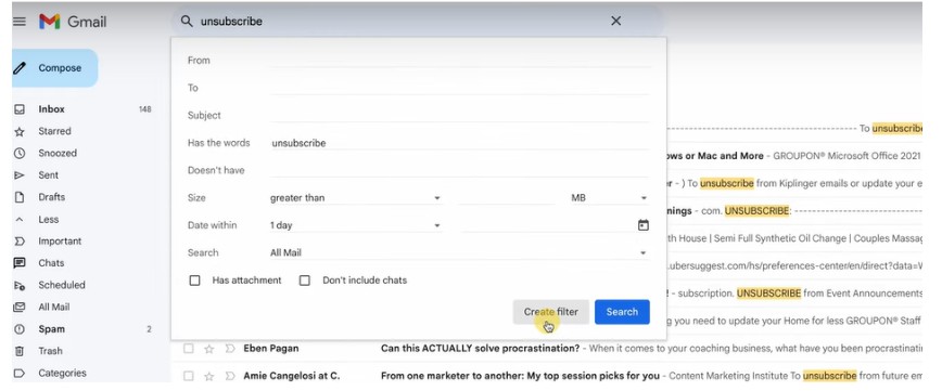 Unsubscribe All Emails in Gmail at Once